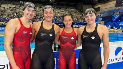 Canada advances to women's 4x200m freestyle relay final at World Aquatics Championships