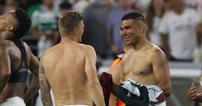 What Casemiro did after Manchester United's friendly defeat to Real Madrid