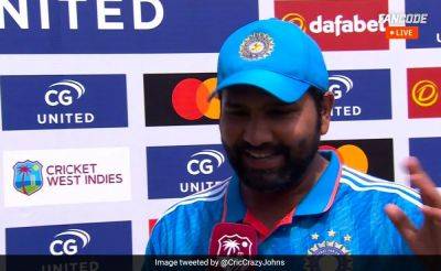 Rohit Sharma - Why Rohit Sharma Came Out To Bat At No. 7? Skipper Explains Selfless Reason - sports.ndtv.com - India