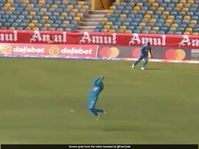 Watch: Ravindra Jadeja's Acrobatic Aerial Effort Gifts Mukesh Kumar His First ODI Scalp vs West Indies