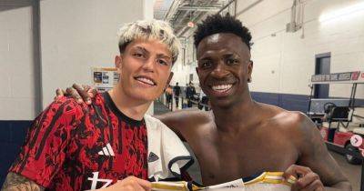 Vinicius Jr's message to Manchester United star Alejandro Garnacho after Real Madrid game
