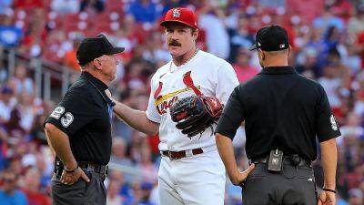 Cardinals' Miles Mikolas ejected in 1st inning after plunking Cubs' Ian Happ, who hit catcher with swing - foxnews.com - county St. Louis