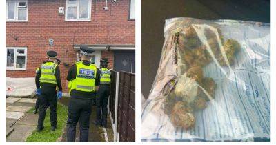 Woman and teenager arrested as cops swoop on house after 'drugs' from abroad intercepted - manchestereveningnews.co.uk