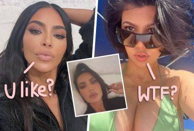 Kim Kardashian - Kim Kardashian COPIES Kourtney Kardashian's Short Bob Hairstyle Amid Their Rift! - perezhilton.com - Usa - county Story - Instagram
