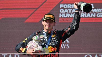 Max Verstappen - Lewis Hamilton - Aston Martin - Sergio Perez - Fernando Alonso - Alain Prost - Charles Leclerc - Carlos Sainz - Lance Stroll - Max Verstappen Delivers Red Bull Winning-Streak Record In Hungary - sports.ndtv.com - Hungary - county George - county Russell