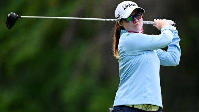 Celine Boutier leads as Leona Maguire and Stephanie Meadow treading water at Evian Championship