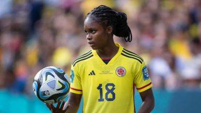 Colombian soccer player, 18, clutches chest, drops to field during World Cup practice