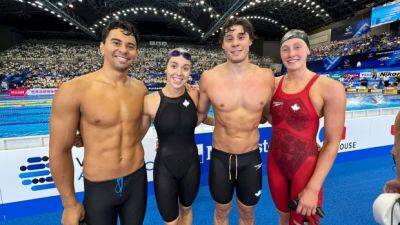 Canada qualifies for mixed 4x100m freestyle relay final at World Aquatics Championships