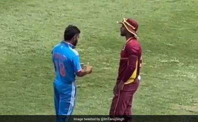 Virat Kohli - West Indies - Rohit Sharma - Shai Hope - Watch: Virat Kohli Shares Valuable Tips With West Indies Batter, Star's Gesture Is Viral - sports.ndtv.com - India - Barbados