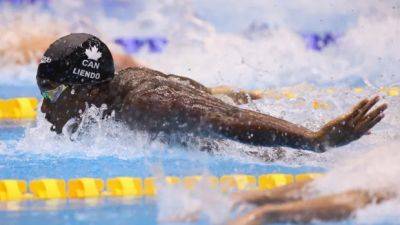 Canada's Josh Liendo wins silver, sets Canadian record in men's 100m butterfly