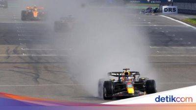 Max Verstappen - Lewis Hamilton - Sergio Perez - Fernando Alonso - Charles Leclerc - Carlos Sainz - Pierre Gasly - Oscar Piastri - Verstappen Menangkan Sprint Race F1 GP Belgia 2023 - sport.detik.com