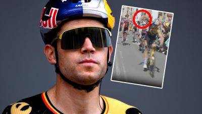 Tour de France: 'I was angry' – New footage shows Wout van Aert slamming bottle down after Stage 2 failure