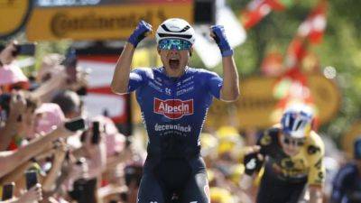 Caleb Ewan - Philipsen wins Tour de France stage three, Yates retains yellow - channelnewsasia.com - France - Germany - Belgium - Spain - Australia - Bahrain - county Jasper