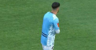 Watch Marco Tilio slam 'bulls***' Lionel Messi potshots as mic'd up Celtic star lets rip DURING pre-match warmup