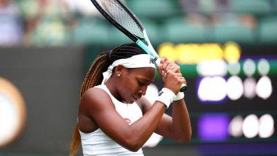 Coco Gauff suffers shock early exit from Wimbledon after losing to Sofia Kenin in the first round of the tournament