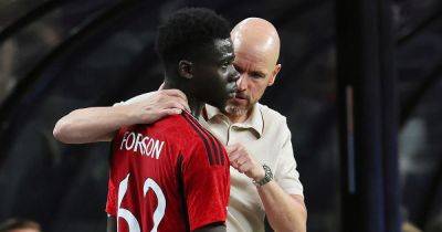 Erik ten Hag reveals what he told Manchester United youngster Omari Forson after substitution