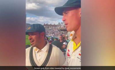 Marnus Labuschagne - Usman Khawaja - "What Did You Say?": Usman Khawaja, Marnus Labuschagne Confront England Supporter. Watch - sports.ndtv.com - Britain - Australia