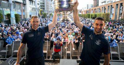 Hundreds of fans celebrate Dublin's All-Ireland title win in Smithfield