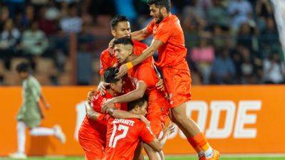 Sunil Chhetri - India Beat Kuwait In Penalty Shootout To Win SAFF Championships 2023 Title - sports.ndtv.com - India - Kuwait - Lebanon