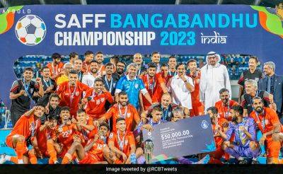 Jay Shah - Dinesh Karthik - Cricketing Fraternity Reacts As India Lift SAFF Championship Title - sports.ndtv.com - Washington - India - Kuwait