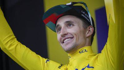 Wout Van-Aert - Adam Yates - Sepp Kuss - Hindley takes Tour de France lead with stage five win; Pogacar suffers in Pyrenees - france24.com - France - Italy - Austria - Uae