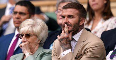 David Beckham takes mum Sandra for day out in Wimbledon as pair enjoy Centre Court Royal Box seats