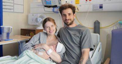 First baby born at Manchester hospital on NHS' 75th birthday