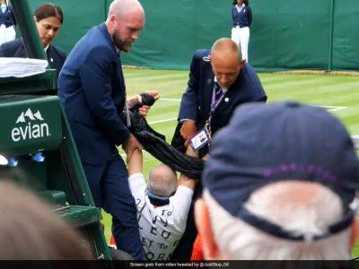Grigor Dimitrov - Daria Saville - Katie Boulter - Suella Braverman - Watch: Oil Protestor Interrupts Match At Wimbledon, Gets Dragged Off Court By Officials - sports.ndtv.com - Britain - Australia - Japan