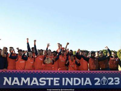 Bas De Leede Propels Netherlands Past Scotland Into Cricket World Cup