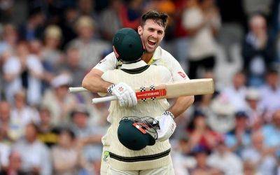 Mitchell Marsh and Mark Wood dazzle on hectic opening day of Headingley Test