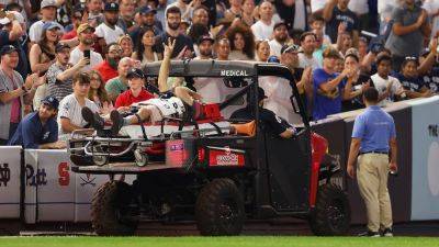 Yankees TV network provides update on cameraman who was stretchered off field