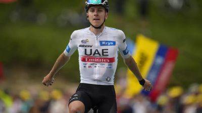 Tour De-France - Tadej Pogacar - Wout Van-Aert - Jonas Vingegaard - Pogacar claims 10th career stage win in Tour de France stage 6 - euronews.com - France - Slovenia