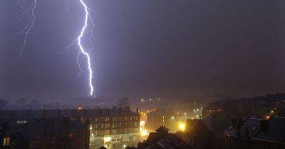 Met Office issue huge thunderstorms weather warning for large parts of UK tomorrow