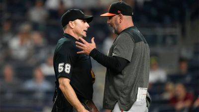 Frank Franklin II (Ii) - Orioles manager ejected up 14 runs: ‘My weirdest ejection of all-time’ - foxnews.com - New York - Jordan