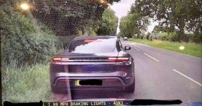 Driver of luxury Porsche caught speeding at more than 120mph on leafy Cheshire road