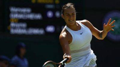 Scream therapy pays dividends for Sabalenka - channelnewsasia.com - Britain - Russia - France - Australia - Belarus