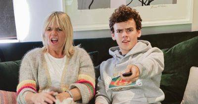 Zoe Ball's son Woody cringes on Celebrity Gogglebox after revealing what she found in his bin