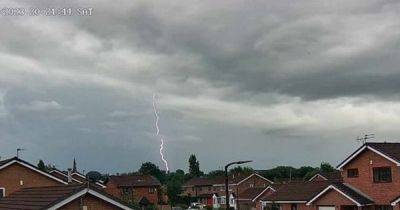 Thunderstorms and heavy rain hit Greater Manchester amid yellow weather warning
