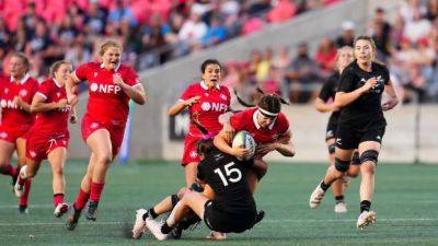 Canada's women's rugby team scores 3 tries in loss to New Zealand before record home crowd - cbc.ca - Canada - New Zealand - county Pacific