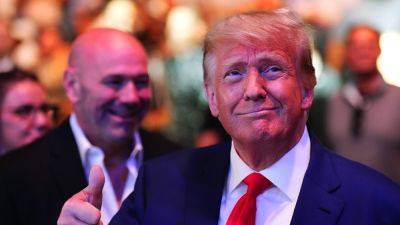 Dana White - Donald Trump - Joe Rogan - Du Plessis - Donald Trump receives cheers at UFC 290 during appearance with Dana White - foxnews.com - Usa - South Africa