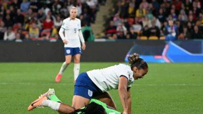 Lauren James - Michelle Alozie - England's James gets two-match ban for stamp and red card v Nigeria - channelnewsasia.com - Colombia - Nigeria