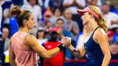 American tennis pro Danielle Collins tells Maria Sakkari to 'shut your mouth' in heated exchange