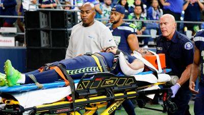 Pete Carroll - Seahawks’ Cade Johnson carted off the field, hospitalized after likely sustaining concussion in preseason game - foxnews.com - Usa - state Minnesota