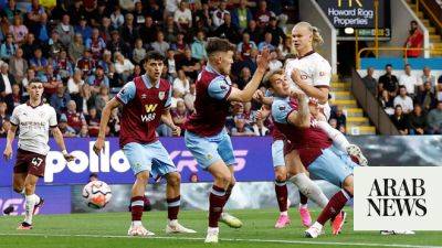 Erling Haaland score 2 as Man City open Premier League title defense with 3-0 win at Burnley
