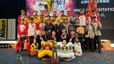 We train in car parks: Lion dance troupe that snatched the gold from Malaysia hopes for more sponsors, members