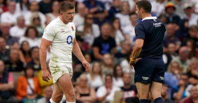 Owen Farrell sent off as England secure scrappy late win over Wales