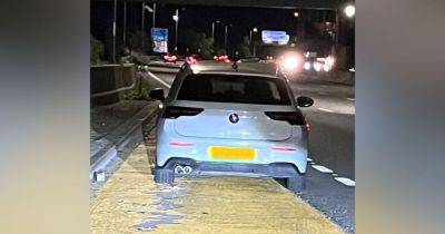 Driver arrested after stopping on M62 to 'relieve himself'