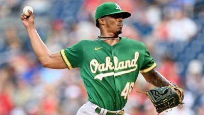 A's' pitcher shows lack of effort, allows infield single as team's miserable season continues