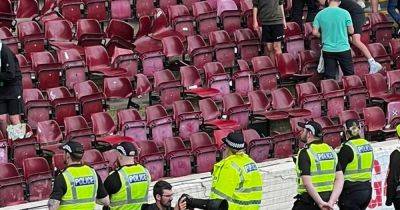 Lee Johnson - Mika Biereth - Hibs fans cause Fir Park damage amid Premiership defeat to Motherwell - dailyrecord.co.uk