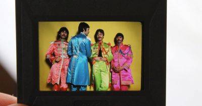 Unseen photo of The Beatles' Sgt Pepper album cover shoot to go up for auction